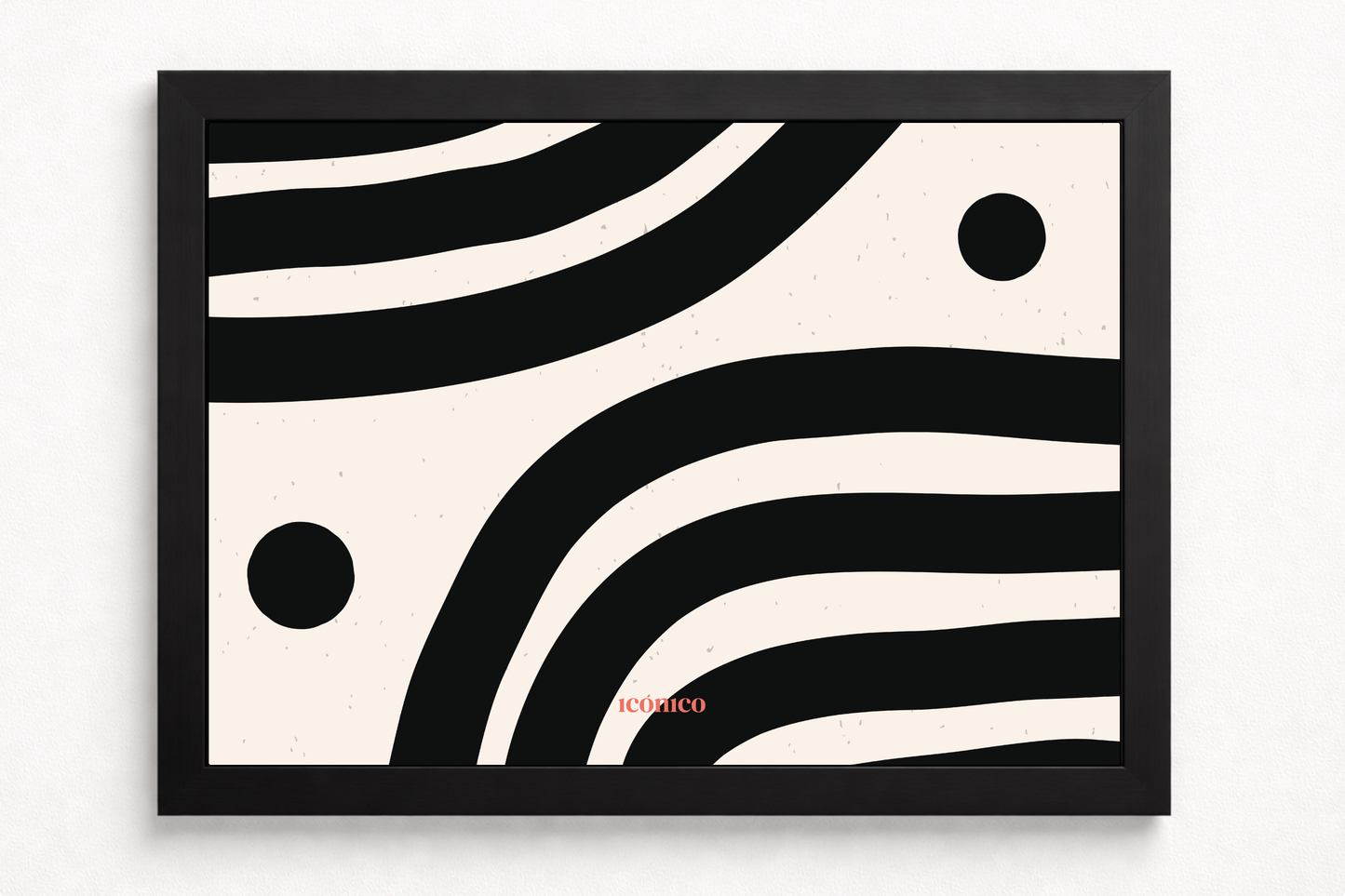 Abstracto: Ondas Blanco y Negro