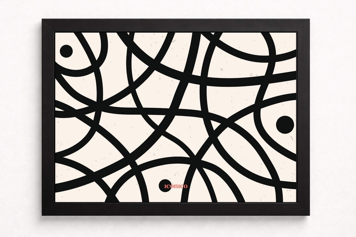 Abstracto: Ondas Blanco y Negro