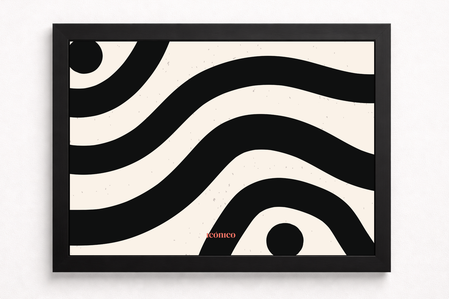 Abstracto: Ondas Blanco y Negro
